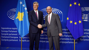 Kosova Cumhurbaşkanı Thaçi Brüksel'de