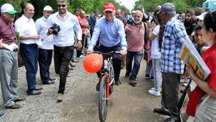 Kuş Cenneti'nde atlı gösteri
