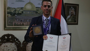 Milli tekvandocuya Filistin’den altın madalya