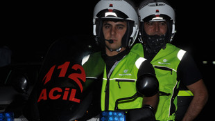 Motosikletli ambulanslar ramazan mesaisinde