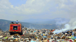 Muğla'daki çöplük yangını