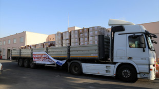 Savaş mağduru Suriyelilere yardım