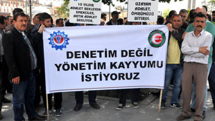 Sivas'ta işçilerin kayyum eylemi