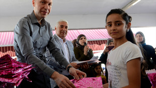 Konteyner kentte karne heyecanı