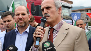 Suriyeli savaş mağdurlarına 25 tır yardım