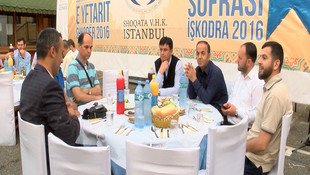 Türkiye Diyanet Vakfından Arnavutluk'ta iftar sofrası