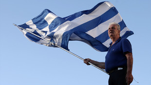 Yunanistan'da hükümet karşıtı gösteri