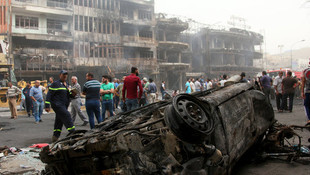 Bağdatta pazar yerinde bomba yüklü araç infilak etti! 11 kişi hayatını kaybetti
