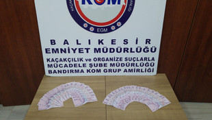 Balıkesir'de sahte para operasyonu