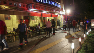Başkentte otel yangını
