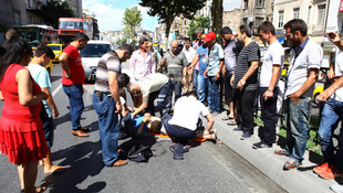 Beyoğlu'nda trafik kazası: 1 yaralı