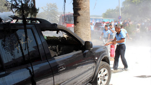 Bodrum'da tamirhanede yangın