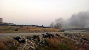 Bursa'da çöplük yangını