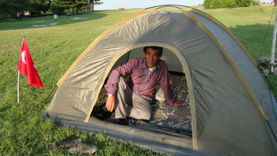 Çadırda demokrasi nöbeti