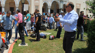 Camide üzerimde bomba var diye bağırdı