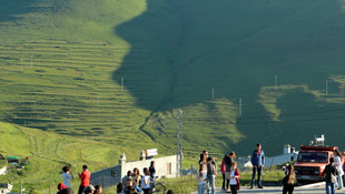 Damal'da hava açınca Atatürk silueti görüldü