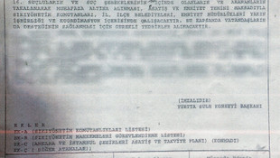 Darbecilerin sözde sıkıyönetim planı