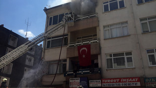 Düzce'de ev yangını