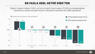 En fazla reel getiri DİBS'ten