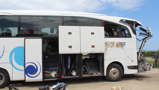 Giresun'da trafik kazası: 1 ölü, 34 yaralı