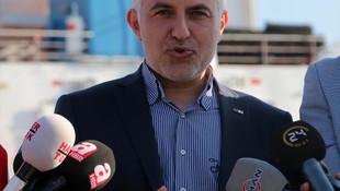 İyilik gemisi Aşdod Limanı'nda