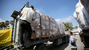 Türkiye'den Gazze'ye gönderilen insani yardım