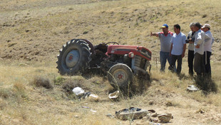 Kayseri'de traktör devrildi: 1 ölü
