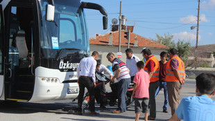 Konya'da yolcu otobüsü ile motosiklet çarpıştı: 1 ölü, 1 yaralı