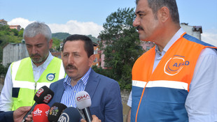 Ordu'daki sel ve heyelan