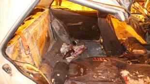 Konya'da otomobil vince çarptı: 1 ölü, 3 yaralı