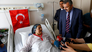 Rektör Üzülmez'den yaralılara ziyaret