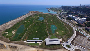 Samsun'da deniz dolgusuna yapılan golf sahası