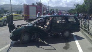 Samsun'da iki otomobil çarpıştı: 5 yaralı