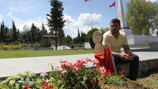 Samsun'da şehitlikte hüzünlü bayram