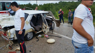 Samsun'da trafik kazası: 1 ölü, 4 yaralı