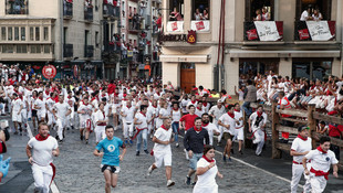 San Fermin'de boğalarla ilk koşu yapıldı