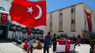 Şehit korucu, son yolculuğuna uğurlandı