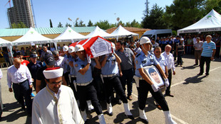 Şehit polis memuru son yolculuğuna uğurlandı
