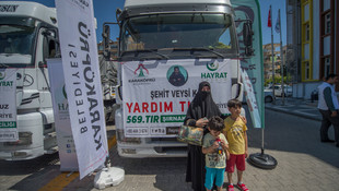 Şehitler adına sınır ötesine insani yardım