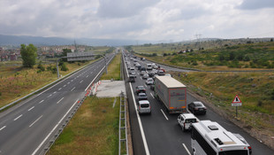 TEM Otoyolunda bayram yoğunluğu