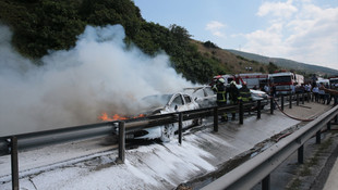 TEM'de zincirleme trafik kazası: 3 yaralı