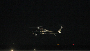 Türk helikopterinin Dedeağaç'a inmesi