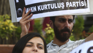 ABD Büyükelçiliği yakınında Biden protestosu