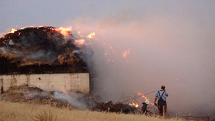 Ankara’da çıkan çiftlik yangını büyük hasara yol açtı