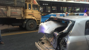 Ankara'da zincirleme trafik kazası: 10 yaralı