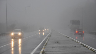 Bolu Dağı'nda sağanak ve sis