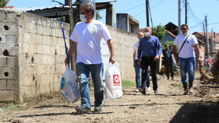 Bursa'dan Makedonya'daki selzedelere yardım