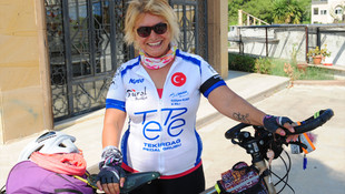 Coğrafya öğretmeninden bisikletle mini Türkiye turu