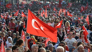 Malatya'da Demokrasi ve Şehitler Mitingi