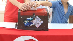 Devlet korumasındaki çocuklar, harçlıklarını bağışladı